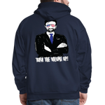 Men's Hoodie - Tuen the Vloume up - navy