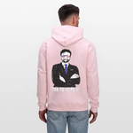 Men's Hoodie - Tuen the Vloume up - pale pink