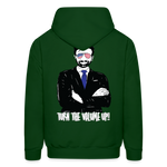 Men's Hoodie - Tuen the Vloume up - forest green