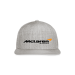 Racing Styled  (M)- Snapback Baseball Cap - heather gray