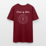 Circle of Love - Test Sample - burgundy