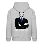 Men's Hoodie - Tuen the Vloume up - heather gray