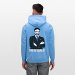 Men's Hoodie - Tuen the Vloume up - carolina blue