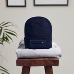Racing Styled  (M)- Patch Beanie - navy