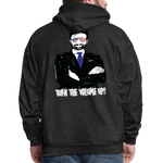 Men's Hoodie - Tuen the Vloume up - charcoal grey