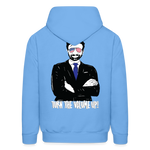 Men's Hoodie - Tuen the Vloume up - carolina blue