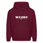 Men's Hoodie - Tuen the Vloume up - burgundy