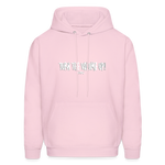 Men's Hoodie - Tuen the Vloume up - pale pink