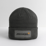 Racing Styled  (M)- Patch Beanie - charcoal grey