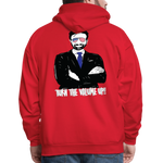 Men's Hoodie - Tuen the Vloume up - red