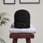 Racing Styled  (M)- Patch Beanie - black