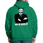 Men's Hoodie - Tuen the Vloume up - kelly green