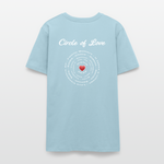 Circle of Love - Test Sample - sky blue