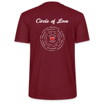 Circle of Love - Test Sample - burgundy