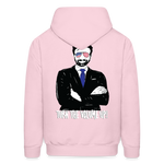 Men's Hoodie - Tuen the Vloume up - pale pink