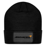 Racing Styled  (M)- Patch Beanie - black