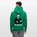 Men's Hoodie - Tuen the Vloume up - kelly green