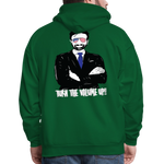 Men's Hoodie - Tuen the Vloume up - forest green