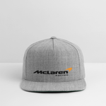 Racing Styled  (M)- Snapback Baseball Cap - heather gray