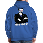 Men's Hoodie - Tuen the Vloume up - royal blue