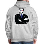 Men's Hoodie - Tuen the Vloume up - heather gray