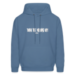 Men's Hoodie - Tuen the Vloume up - denim blue