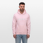 Men's Hoodie - Tuen the Vloume up - pale pink