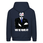 Men's Hoodie - Tuen the Vloume up - navy
