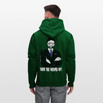 Men's Hoodie - Tuen the Vloume up - forest green