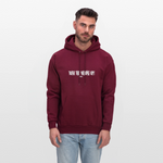 Men's Hoodie - Tuen the Vloume up - burgundy