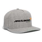 Racing Styled  (M)- Snapback Baseball Cap - heather gray