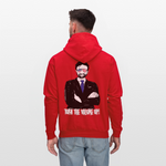 Men's Hoodie - Tuen the Vloume up - red