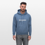 Men's Hoodie - Tuen the Vloume up - denim blue