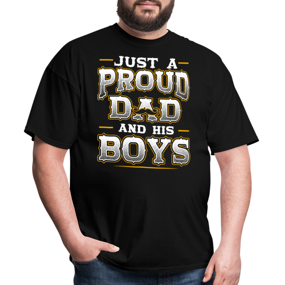 Just a Proud dad and his boys - black