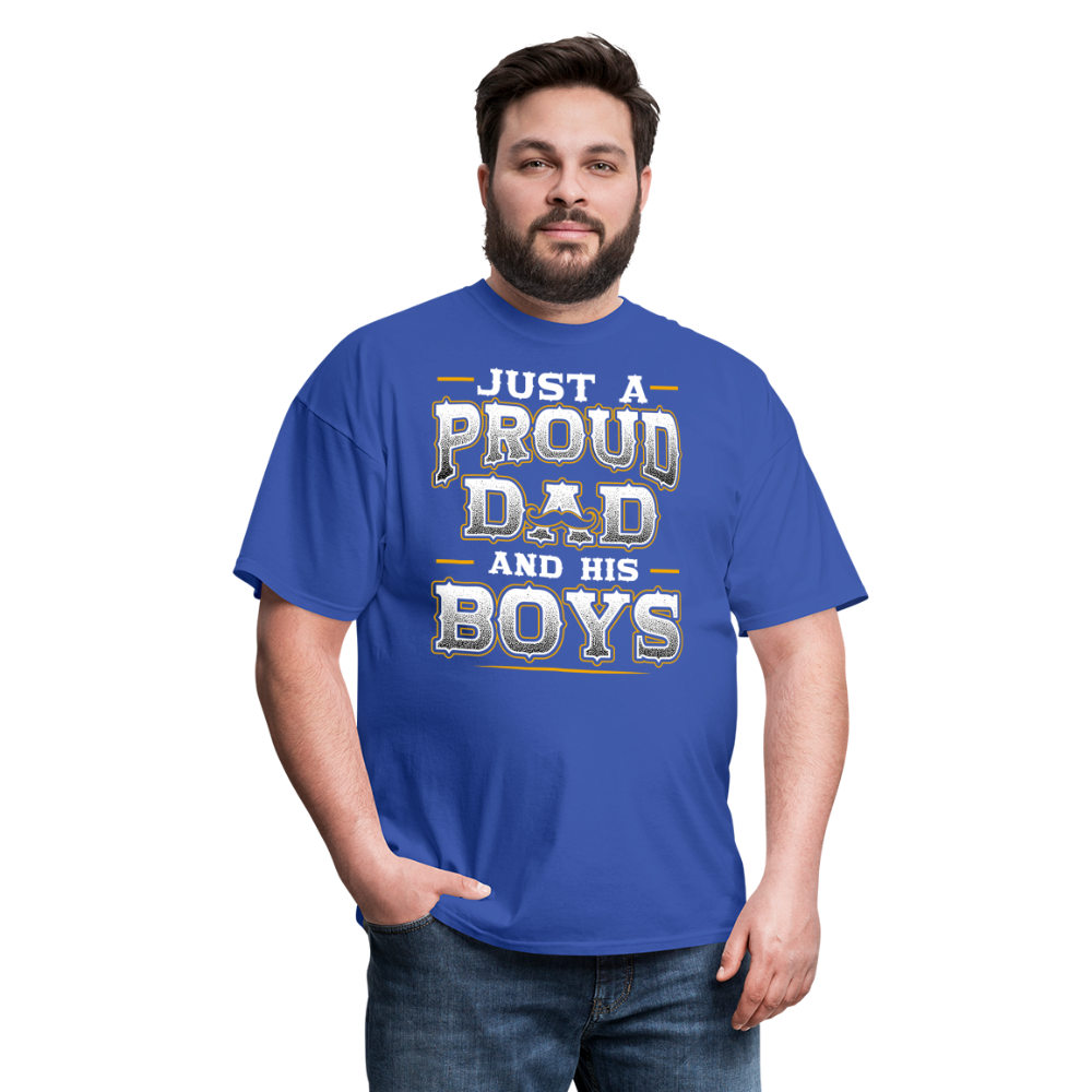 Just a Proud dad and his boys - royal blue