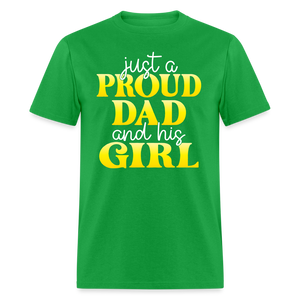 Just a proud dad and his Girl - bright green