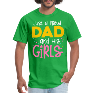 Just a proud Dad and his Girls - bright green