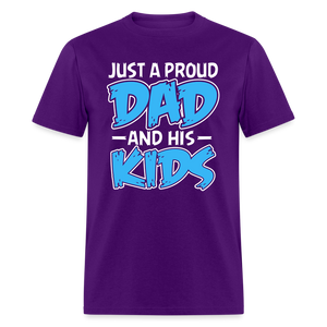 Just a proud dad and his kids - purple