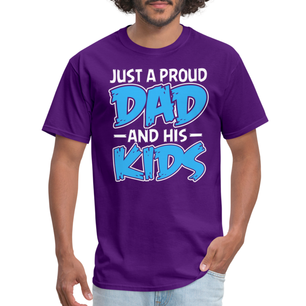Just a proud dad and his kids - purple