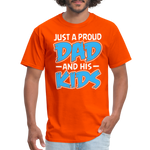 Just a proud dad and his kids - orange