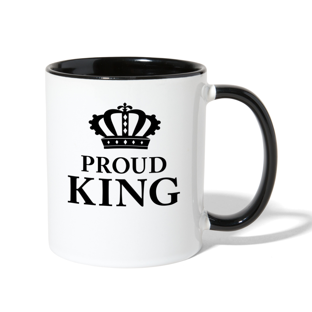Proud King - Accent Mug - white/black