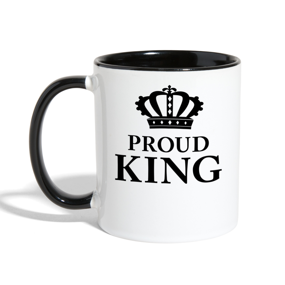 Proud King - Accent Mug - white/black