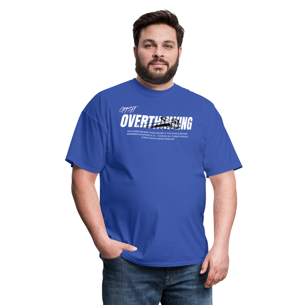 Unisex Classic OVERTHINKING TEE - royal blue
