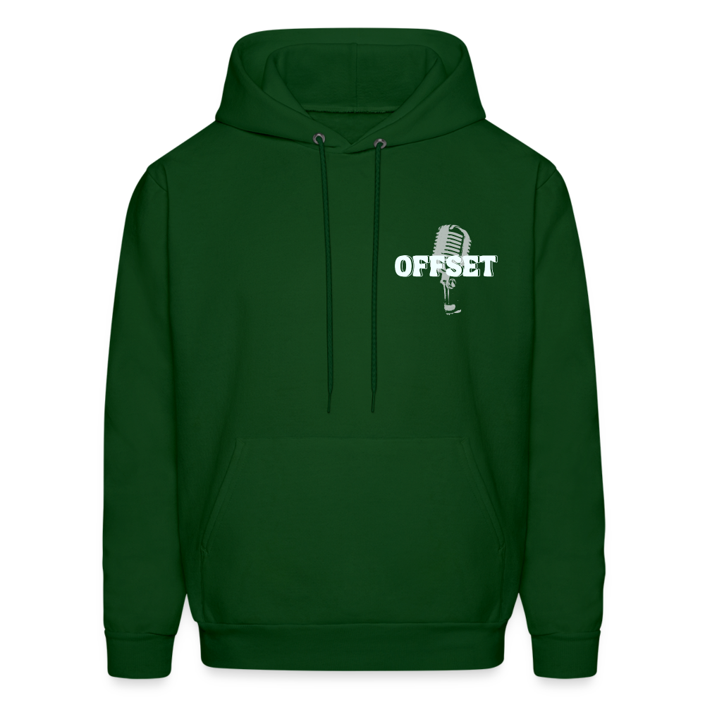Offset Real talk Hoodie - forest green