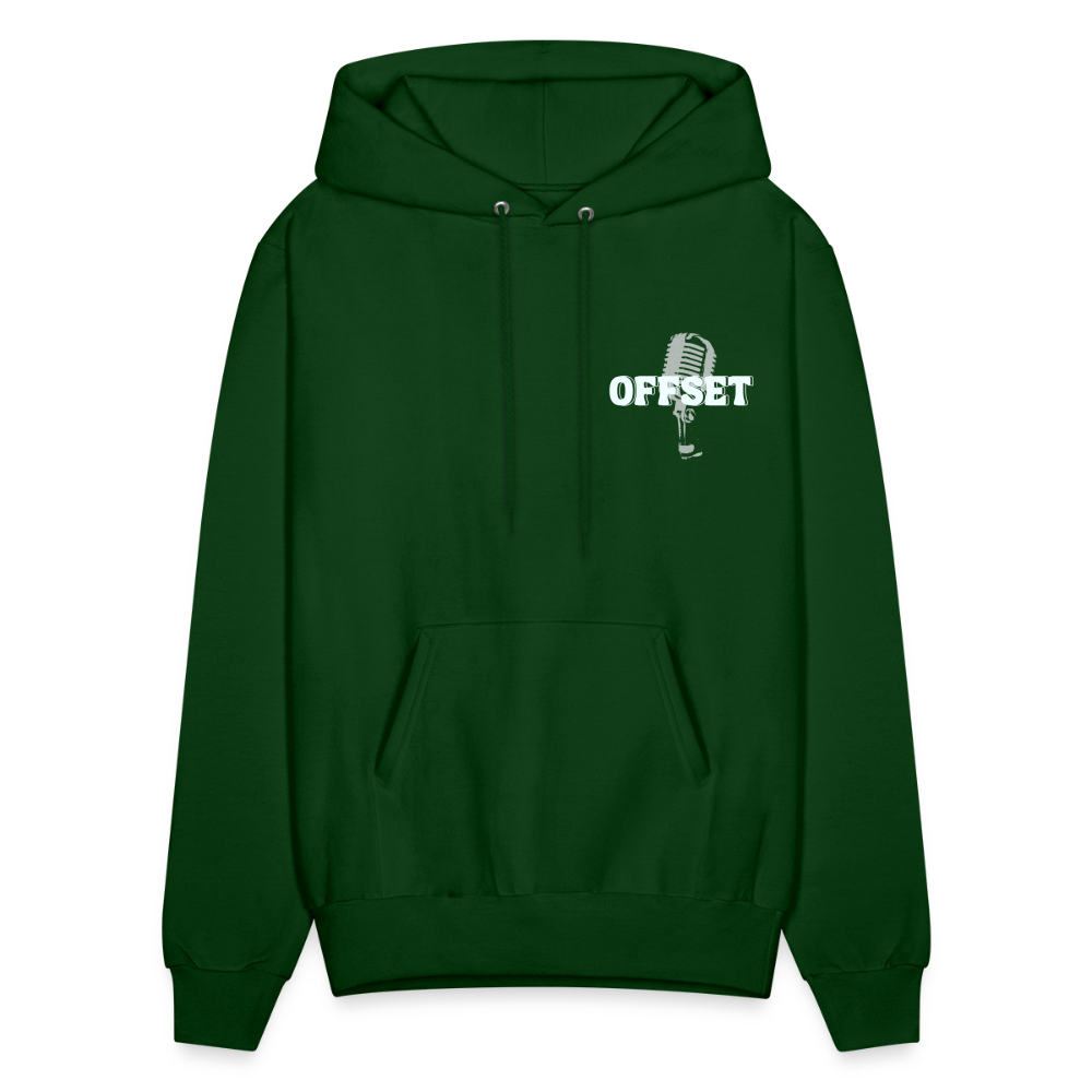 Offset Real talk Hoodie - forest green
