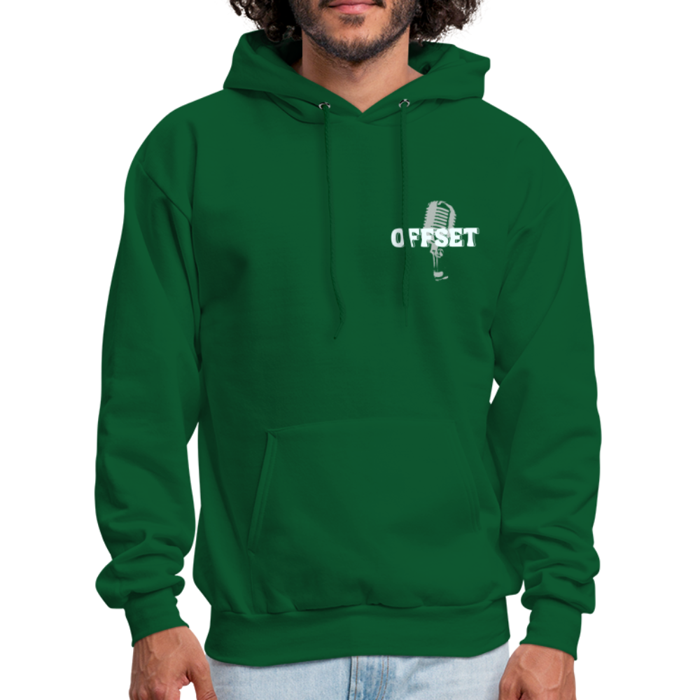 Offset Real talk Hoodie - forest green