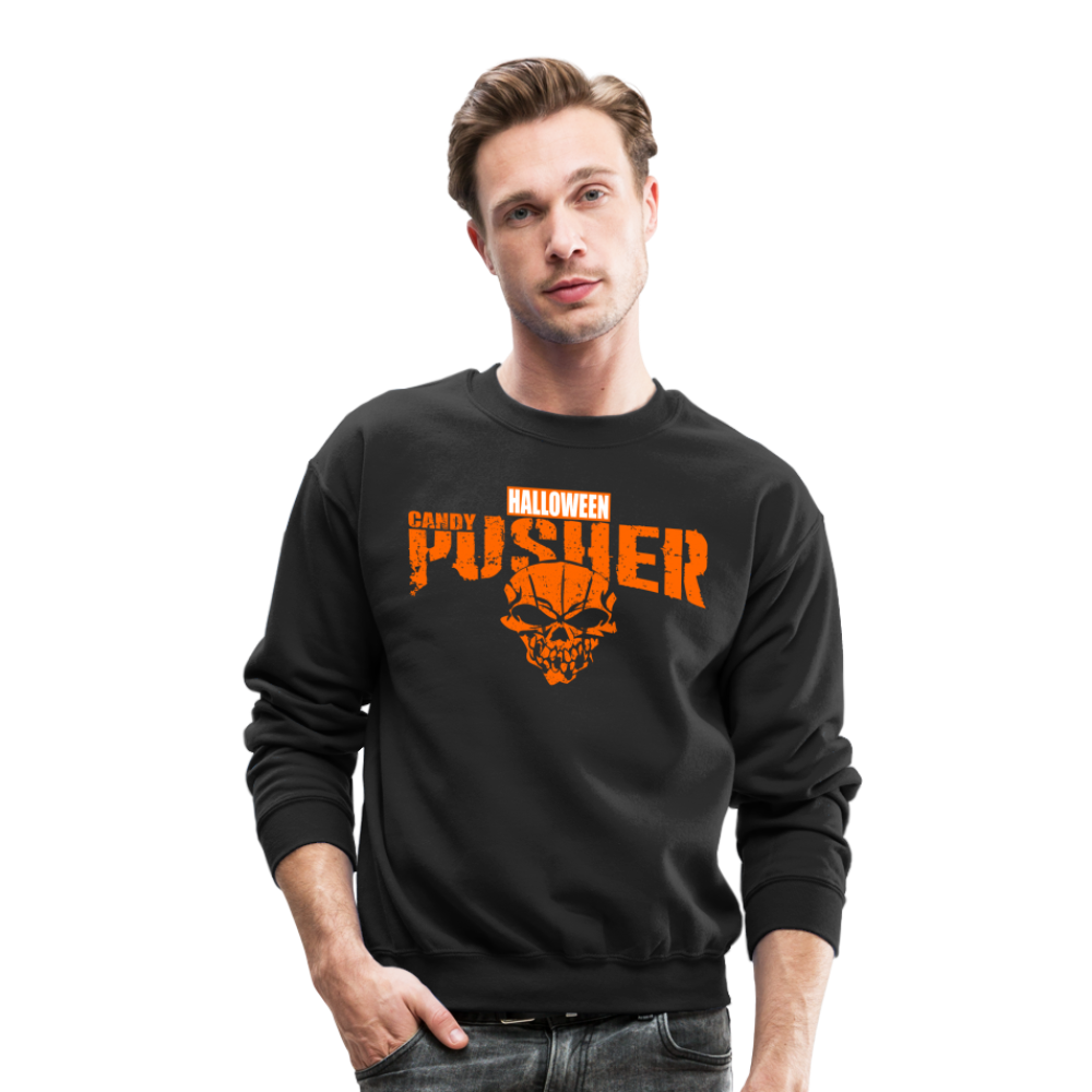 Candy Pusher - Halloween - Crewneck Sweatshirt - black