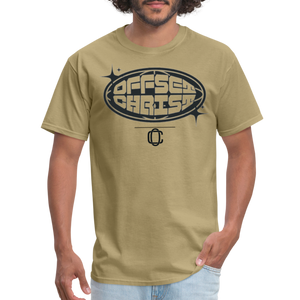 Classic Offset/ Christ T-Shirt✝️🔥🗣️ - khaki