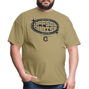 Classic Offset/ Christ T-Shirt✝️🔥🗣️ - khaki