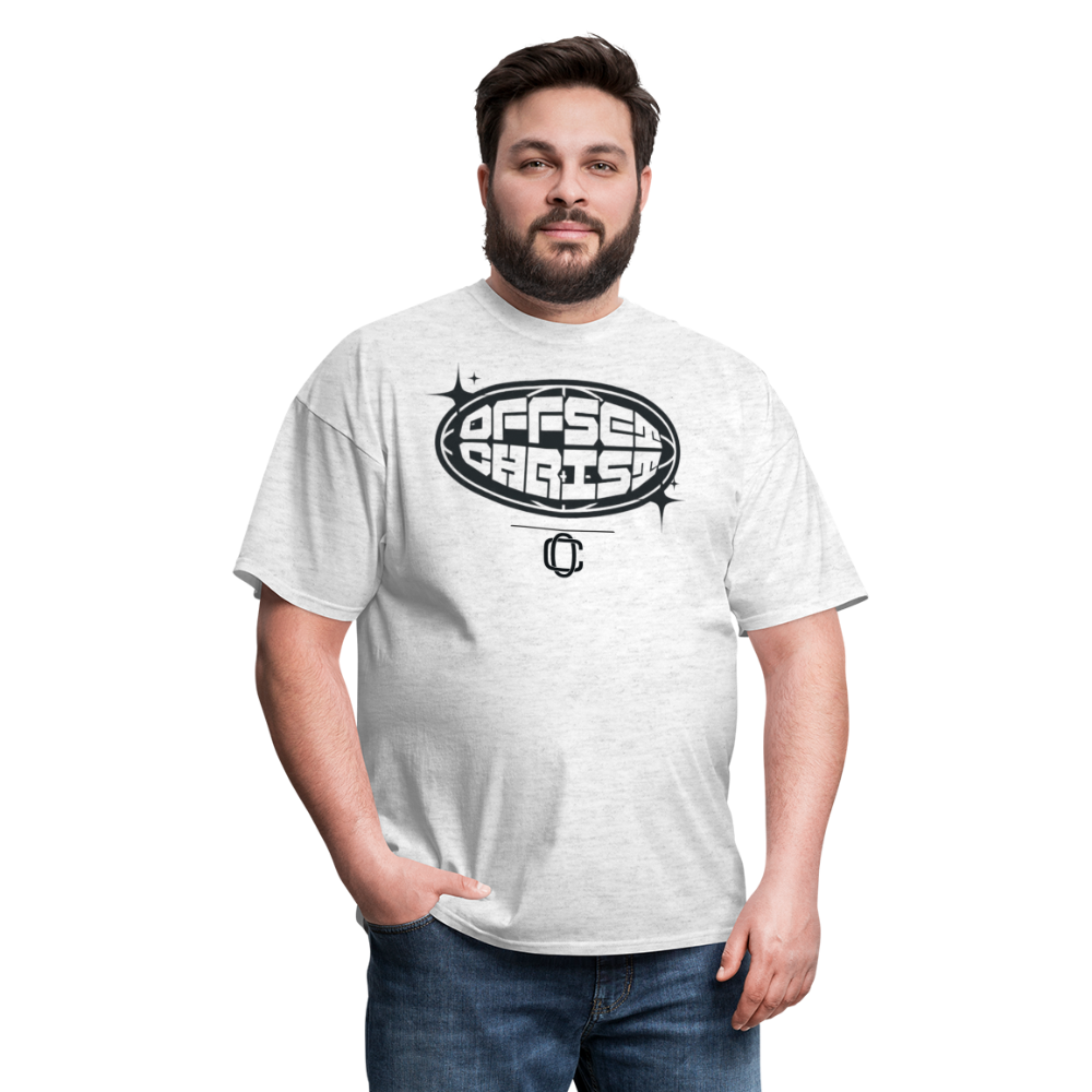 Classic Offset/ Christ T-Shirt✝️🔥🗣️ - light heather gray